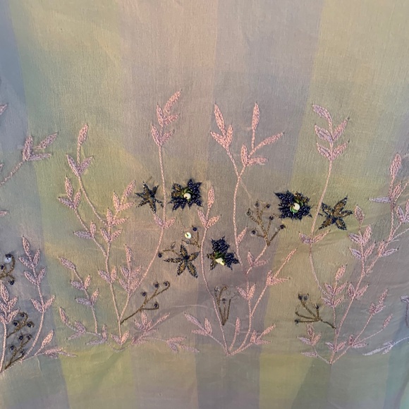 Vintage Adrianna Papell formal embroidered skirt - Picture 2 of 9